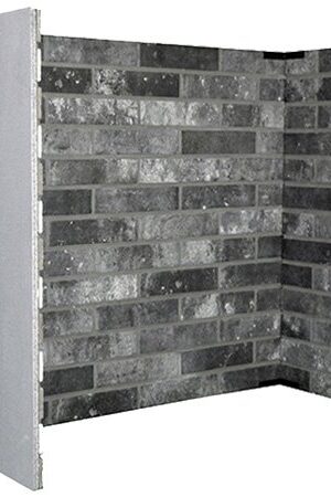 Grey Brick Boned tiled chamber panel