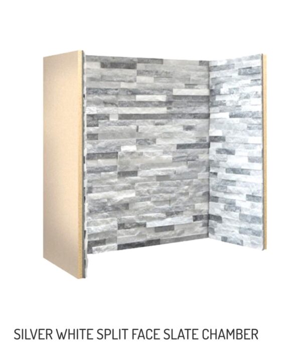 Quartz & slate split faced tiled chamber panels img 1